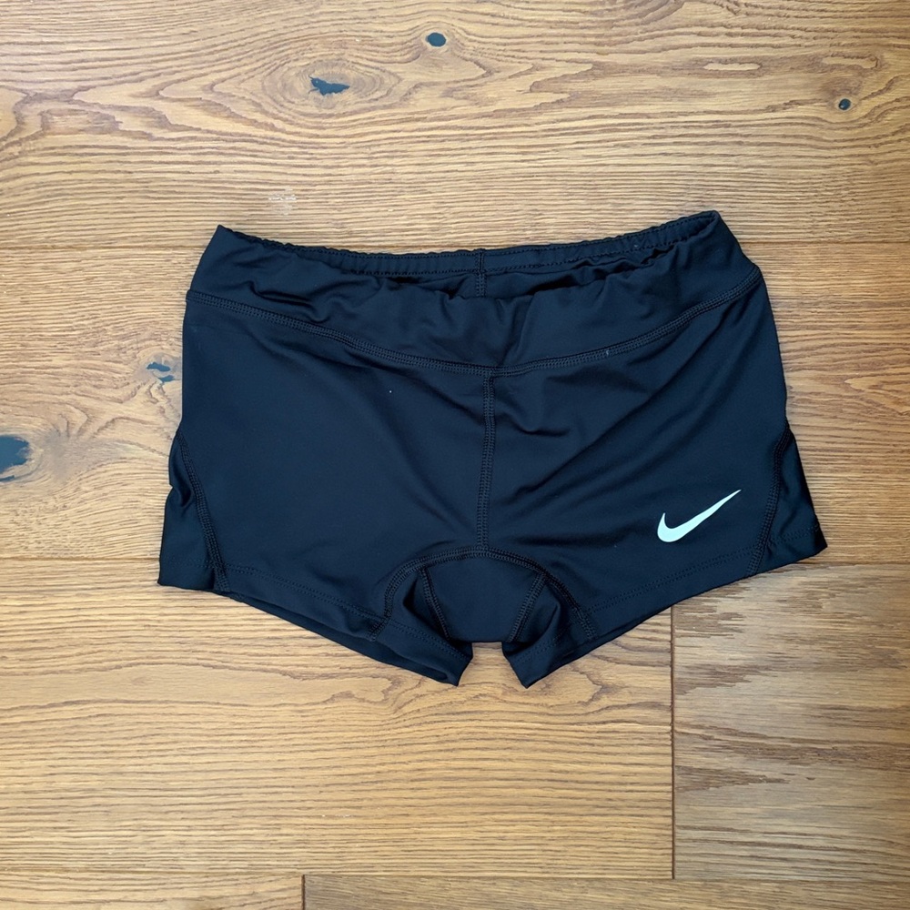 Nike Black Training Shorts with White Logo